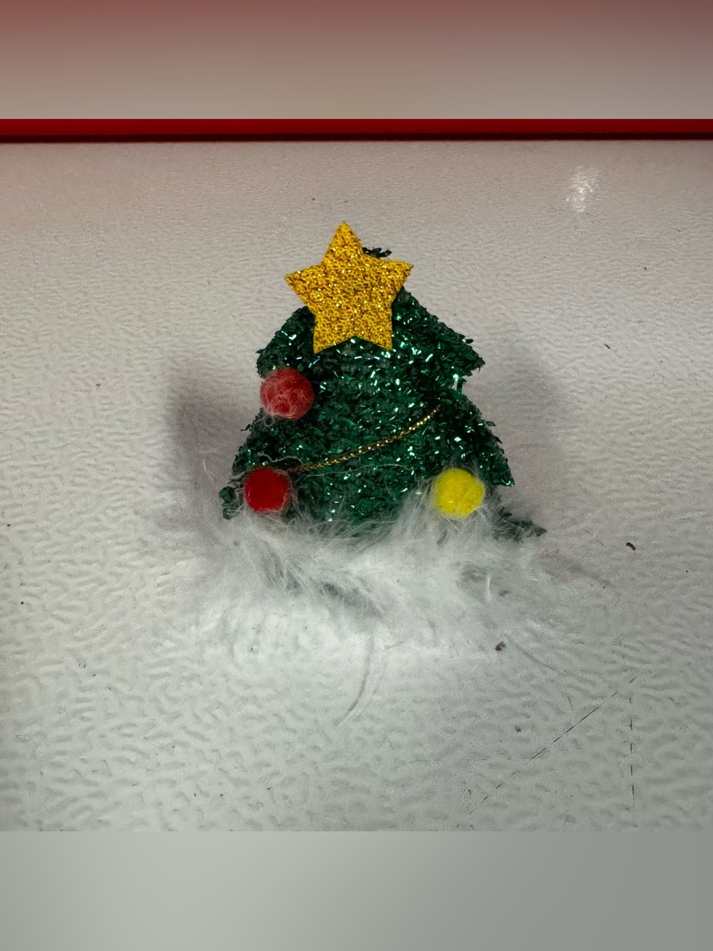 Green Mini Christmas Tree with Gold Star